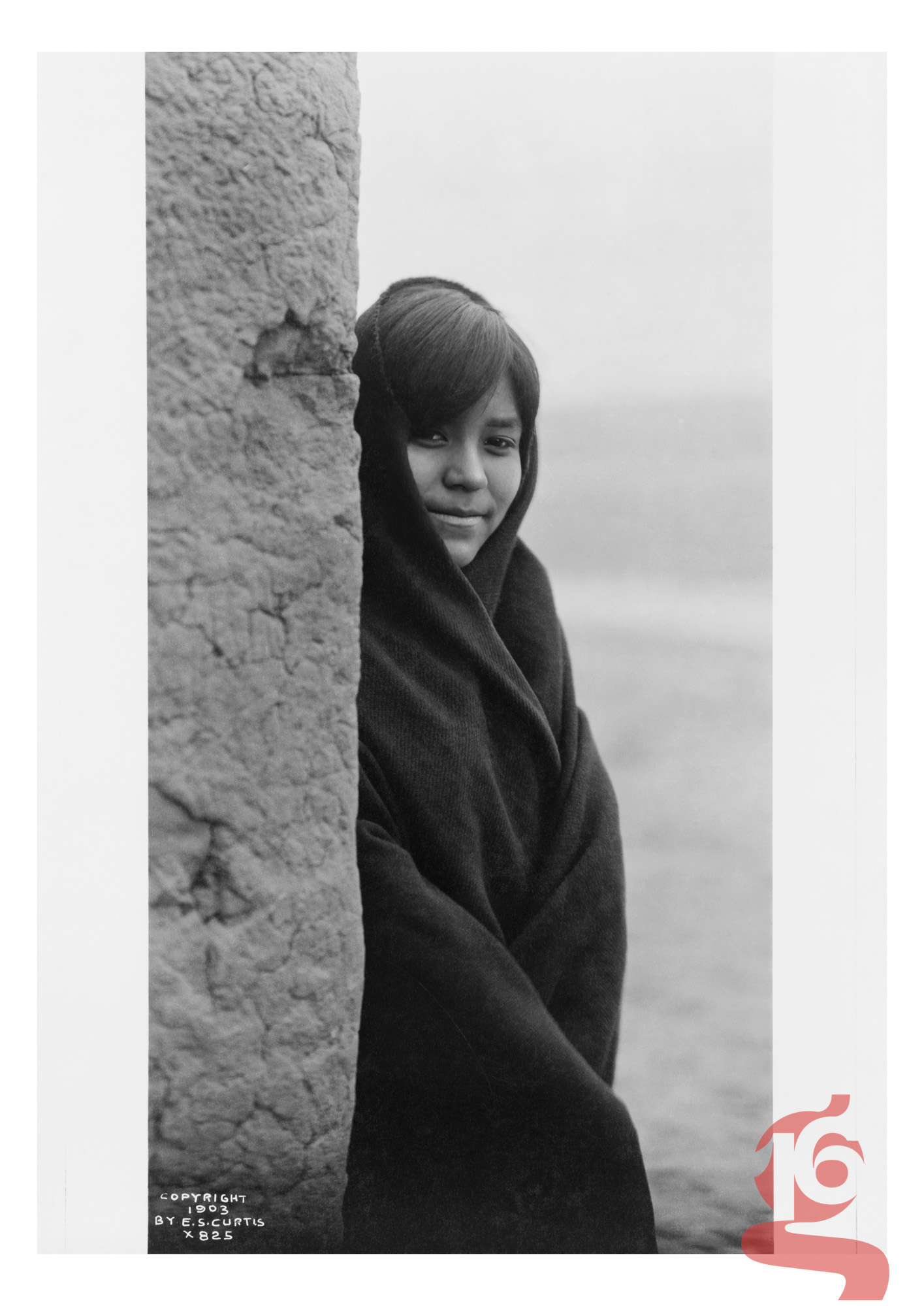 Zuni Girl, jeune fille zuni photographiée par Edward S. Curtis au Nouveau-Mexique vers 1903