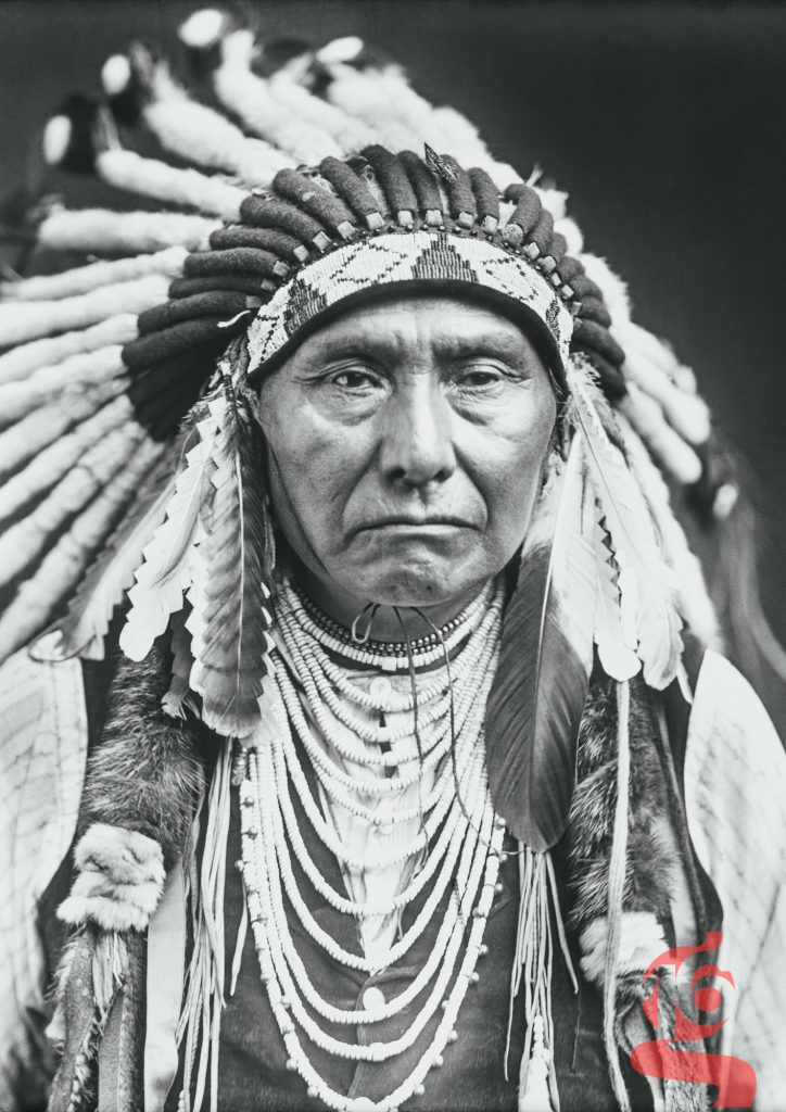 Portrait du chef Joseph des Nez-Percés par Edward S. Curtis en 1903