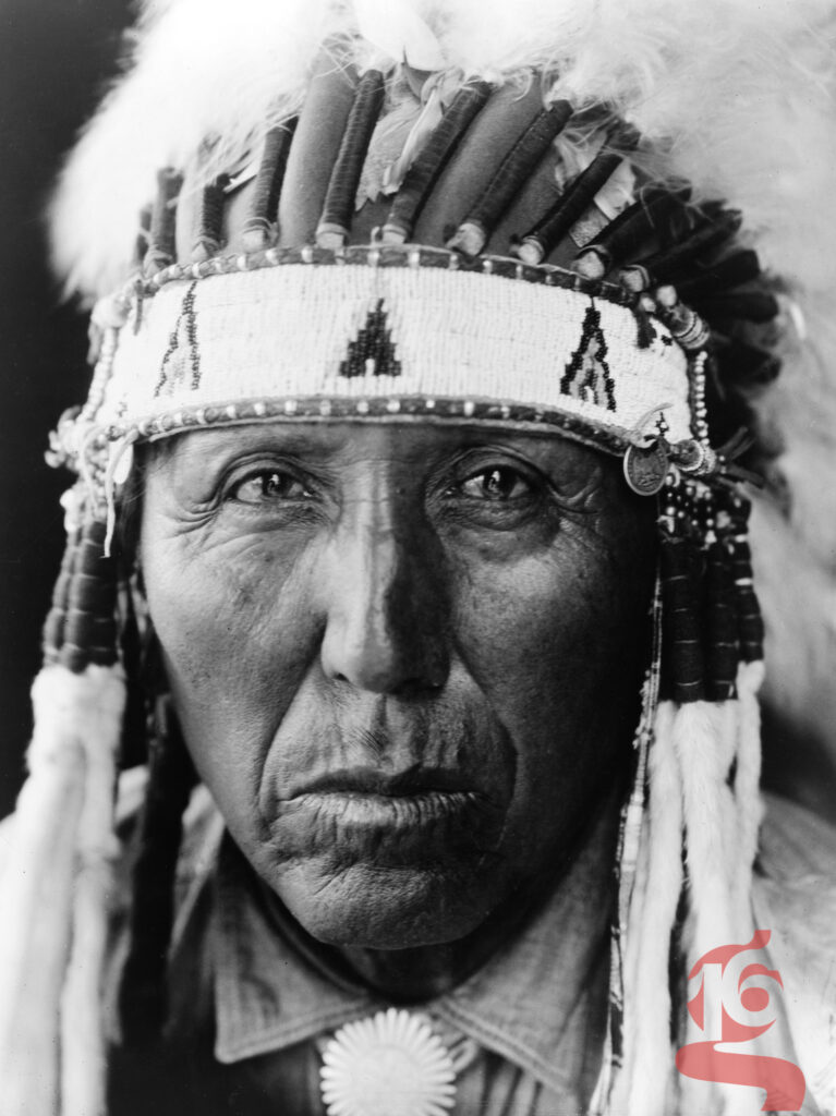 A Nez Percé, portrait par Edward S. Curtis, 1910